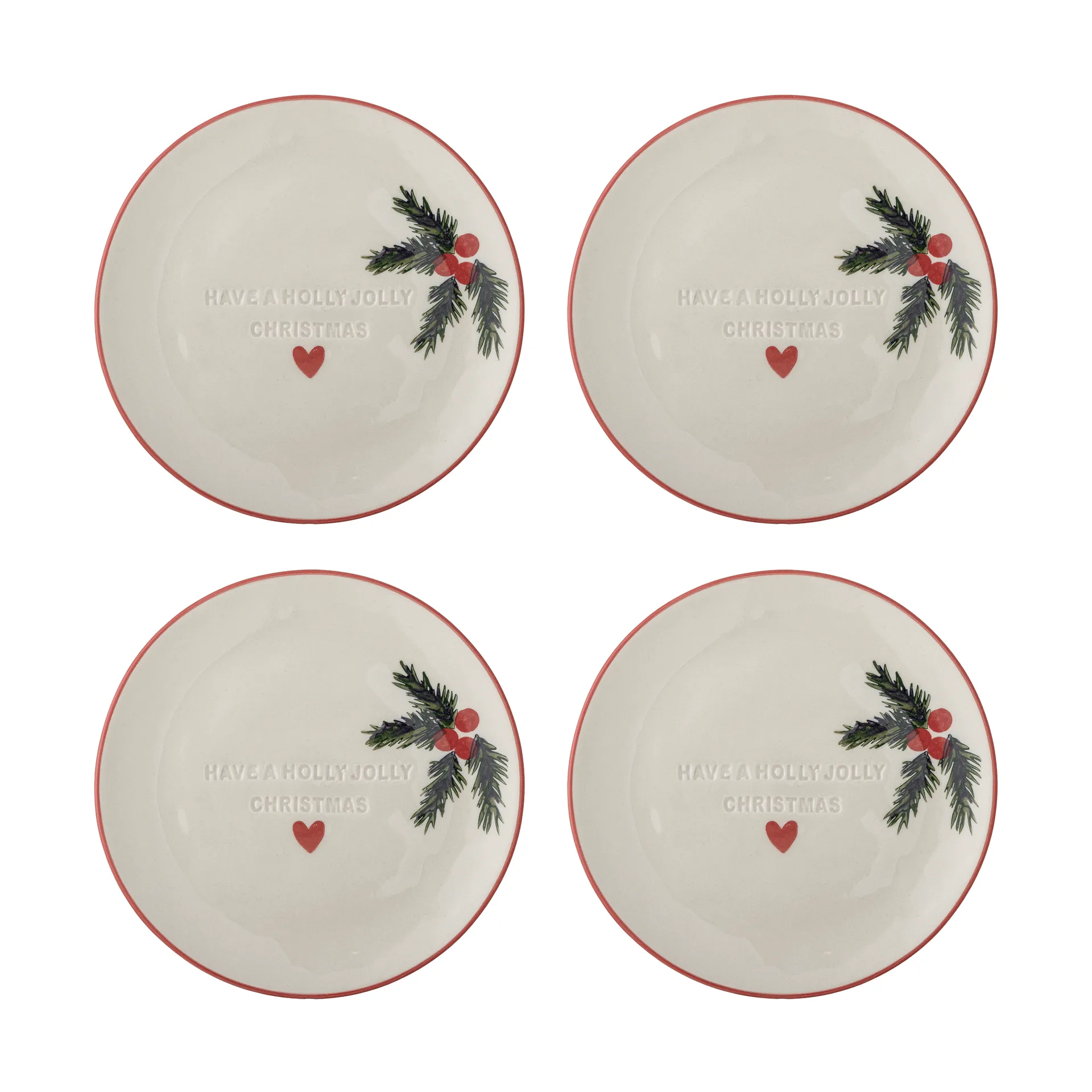 Jovida assiett, Nature, 4 delar, Ø16 cm Bloomingville