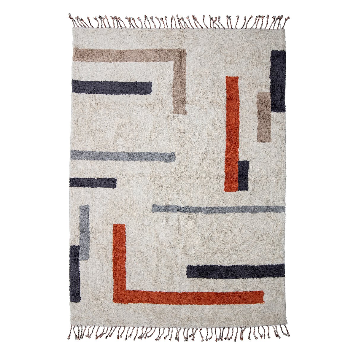 Bloomingville Jue matta 140x200 cm Natur | Skandinavisk Design | Bomulls- & Trasmattor | Multi