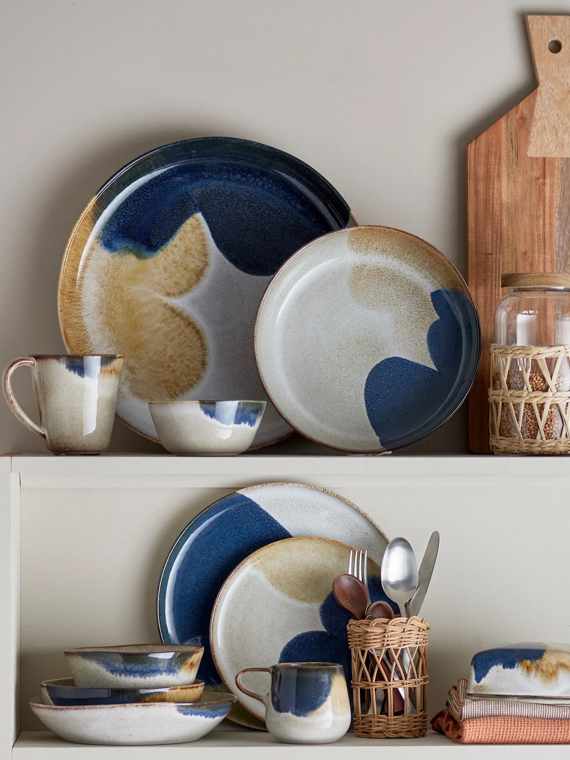 Jules servisset 12 delar, Grå Bloomingville