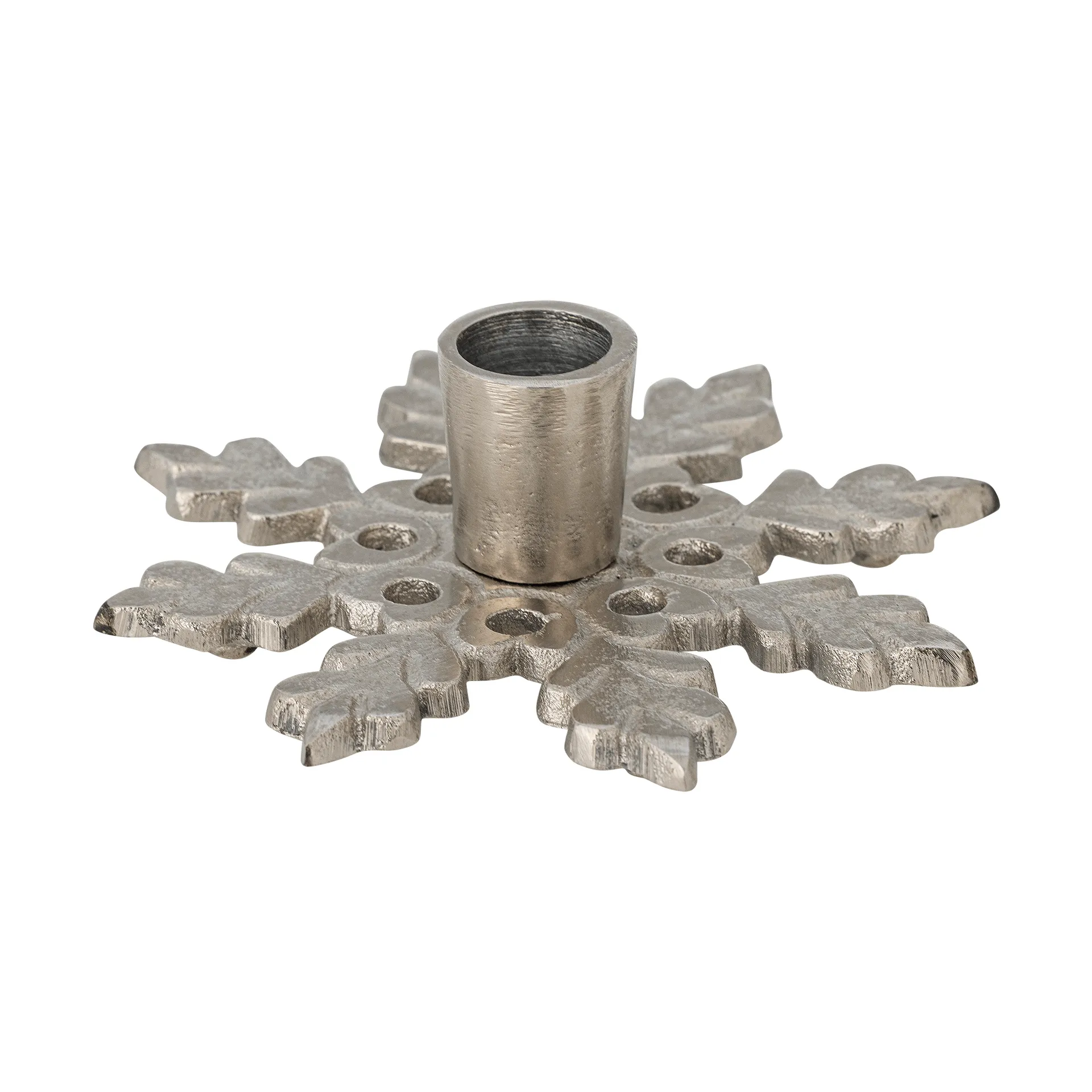 Kashi ljusstake, Silver, Ø13,5 cm Bloomingville