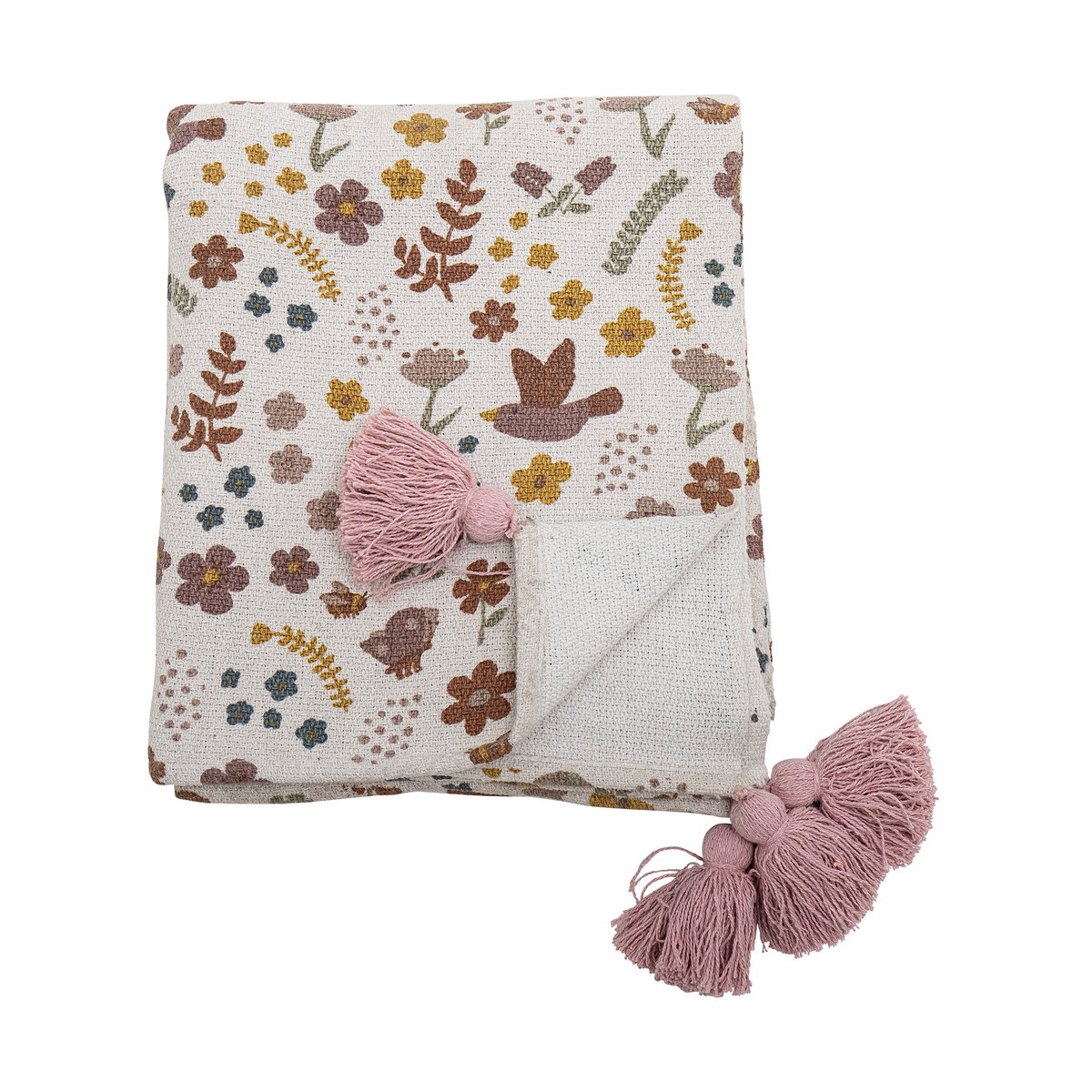 Bloomingville Kristine pläd 130x160 cm Nature | Skandinavisk Design | Ullplädar & Ullfiltar | Multi