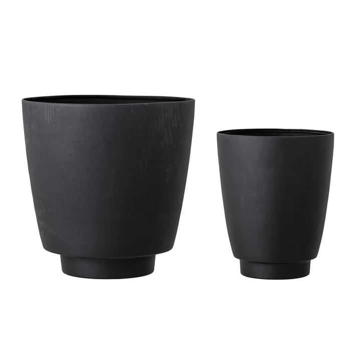 Kruka metall 2-pack, Svart Bloomingville
