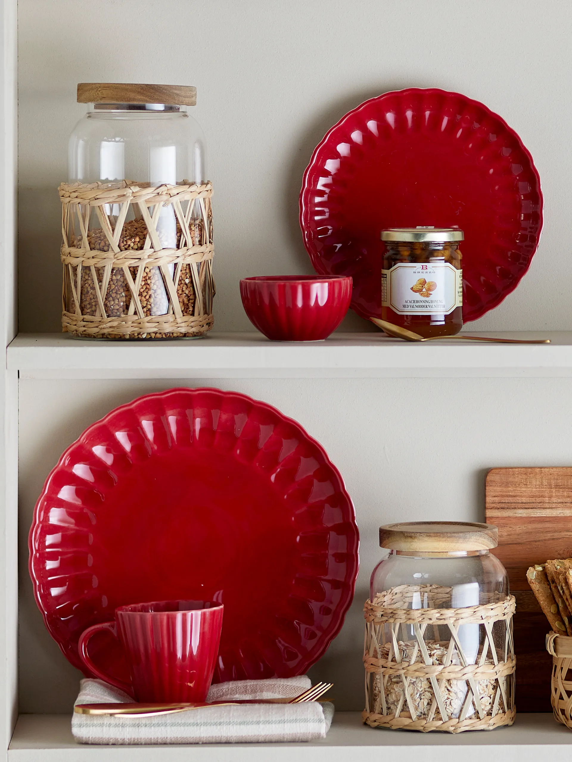 Latina assiett Ø20 cm, Red Bloomingville