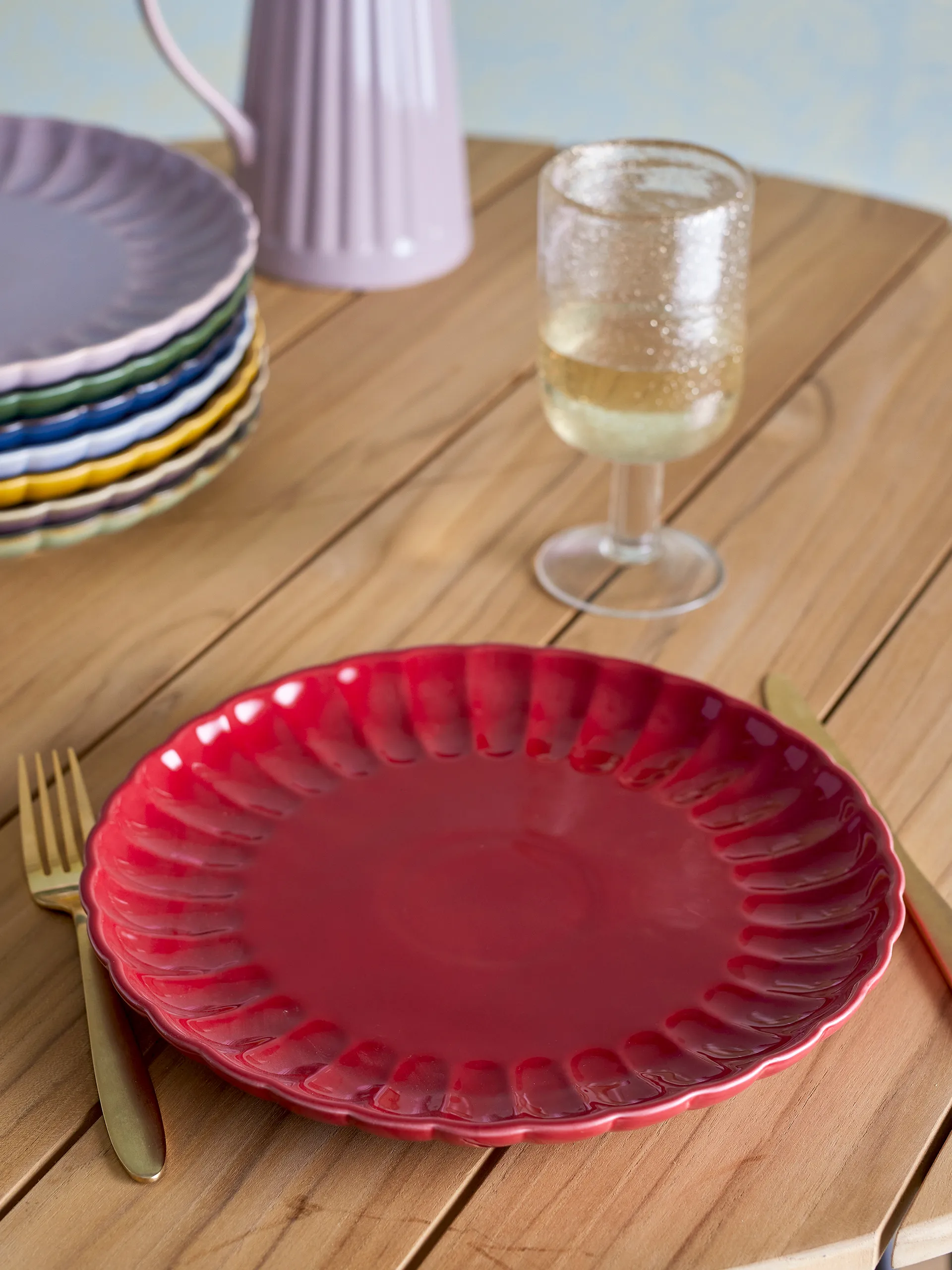 Latina tallrik Ø27 cm, Red Bloomingville