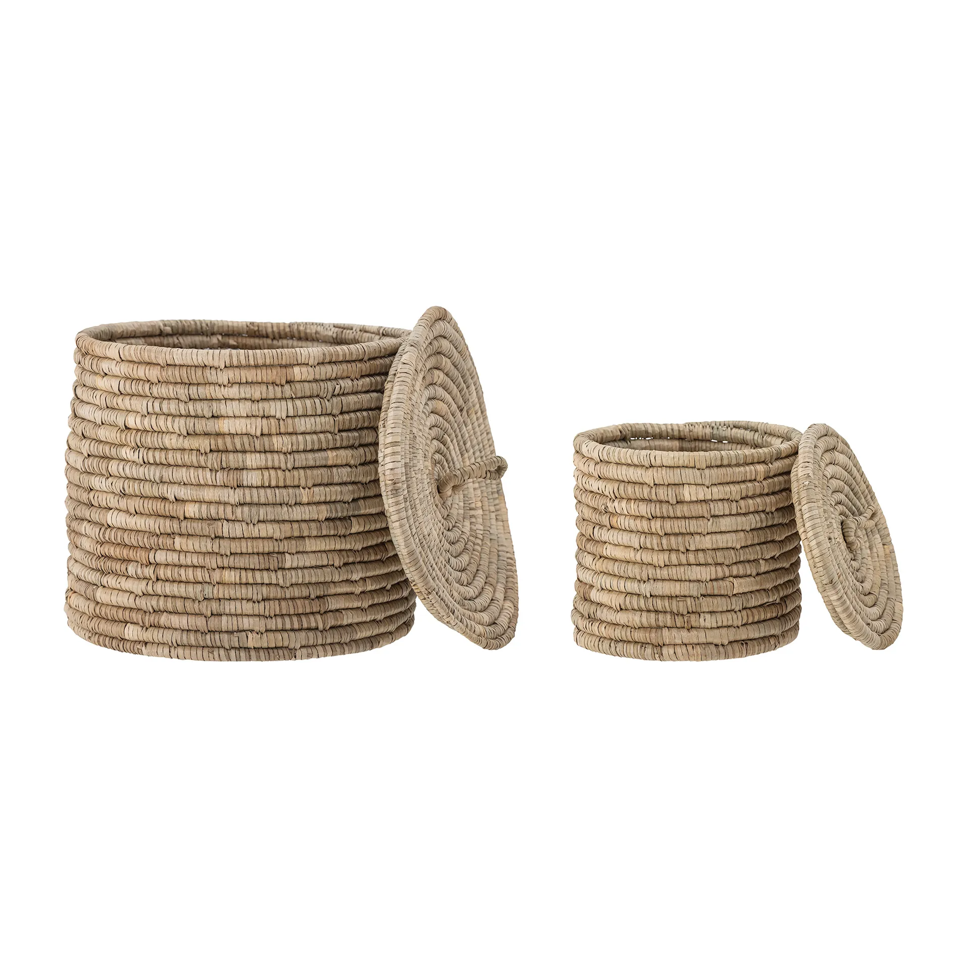 Lin förvaringskorg med lock 2 delar, Natur Bloomingville