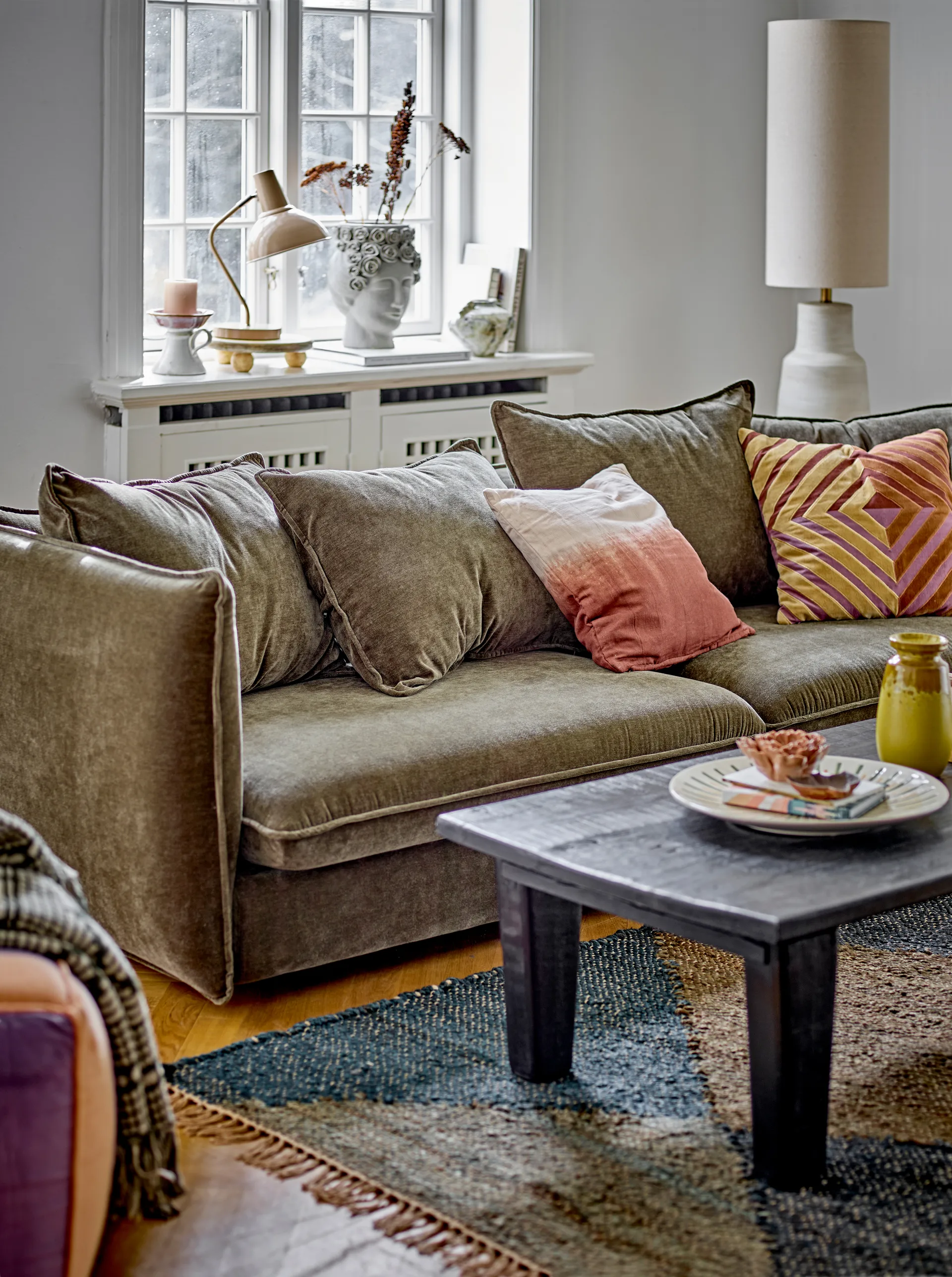 Linetta golvlampa 113xØ28 cm, Vit Bloomingville