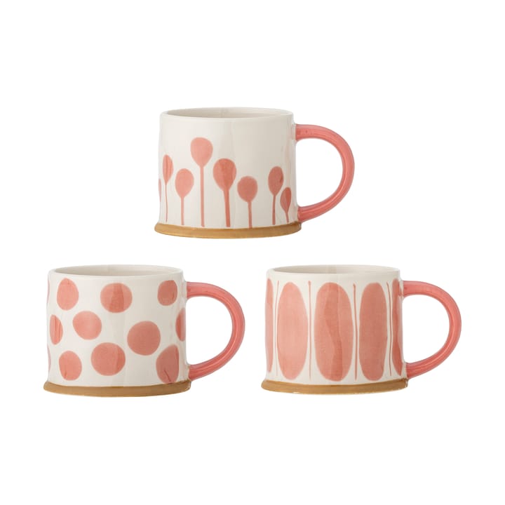 Linora mugg 45 cl 3-pack - Rose - Bloomingville