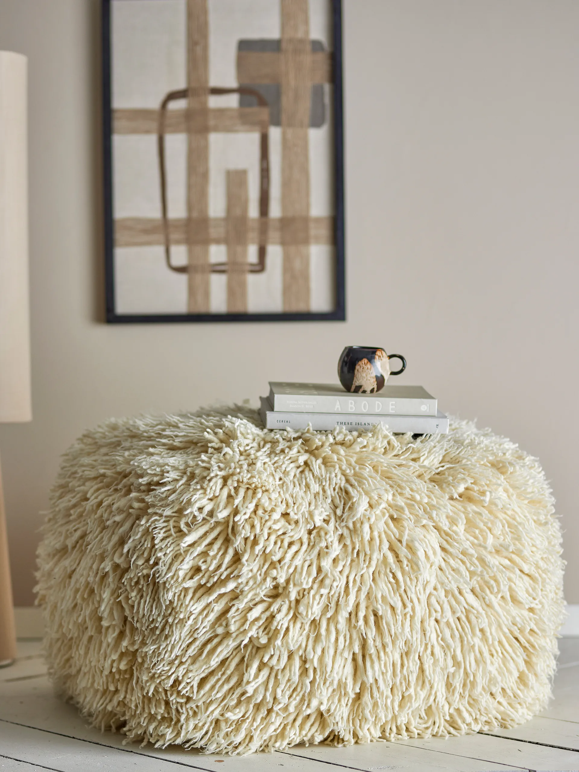 Lomba puff, Natur, 80x45x80 cm Bloomingville