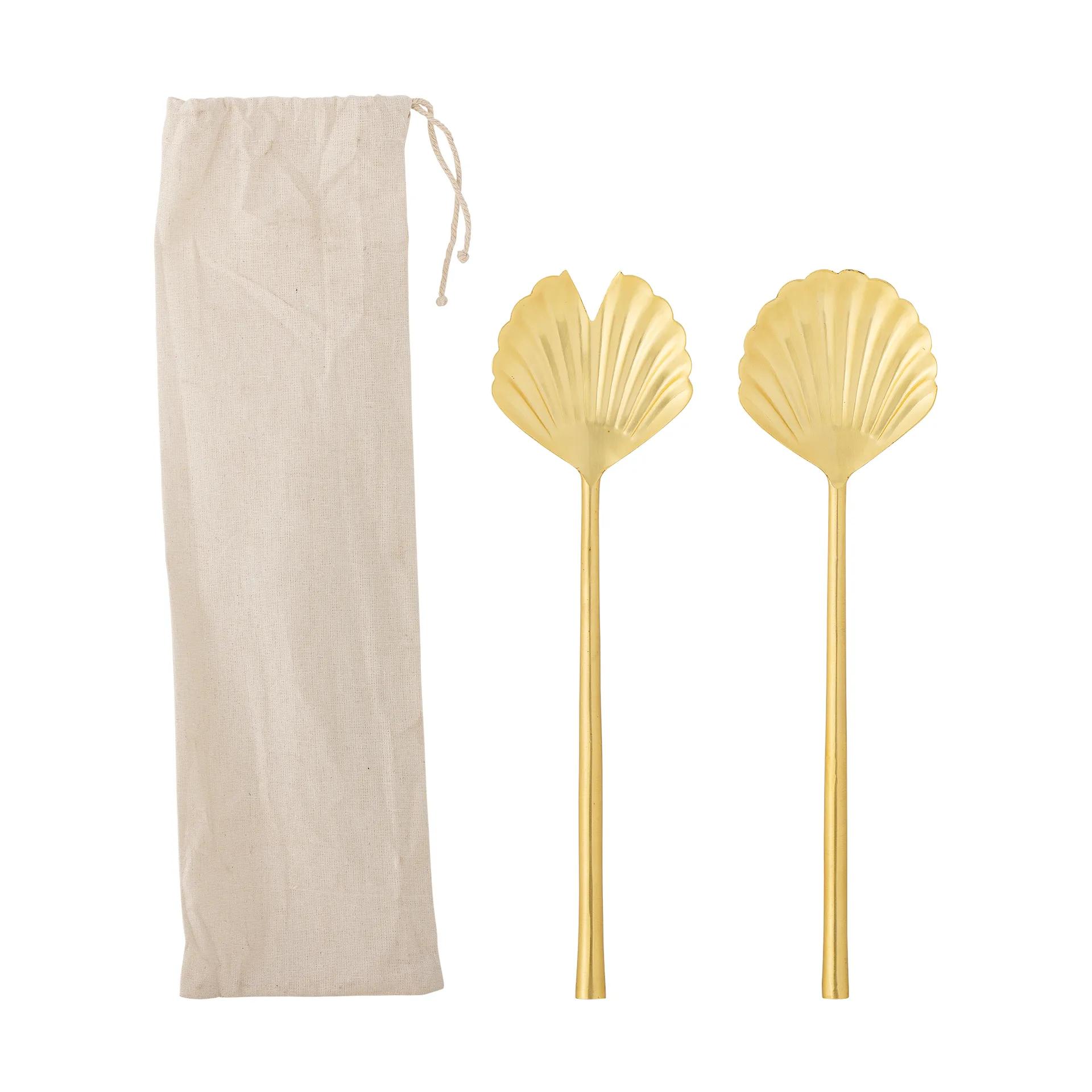 Loreta salladsbestick 2 delar, Guld Bloomingville