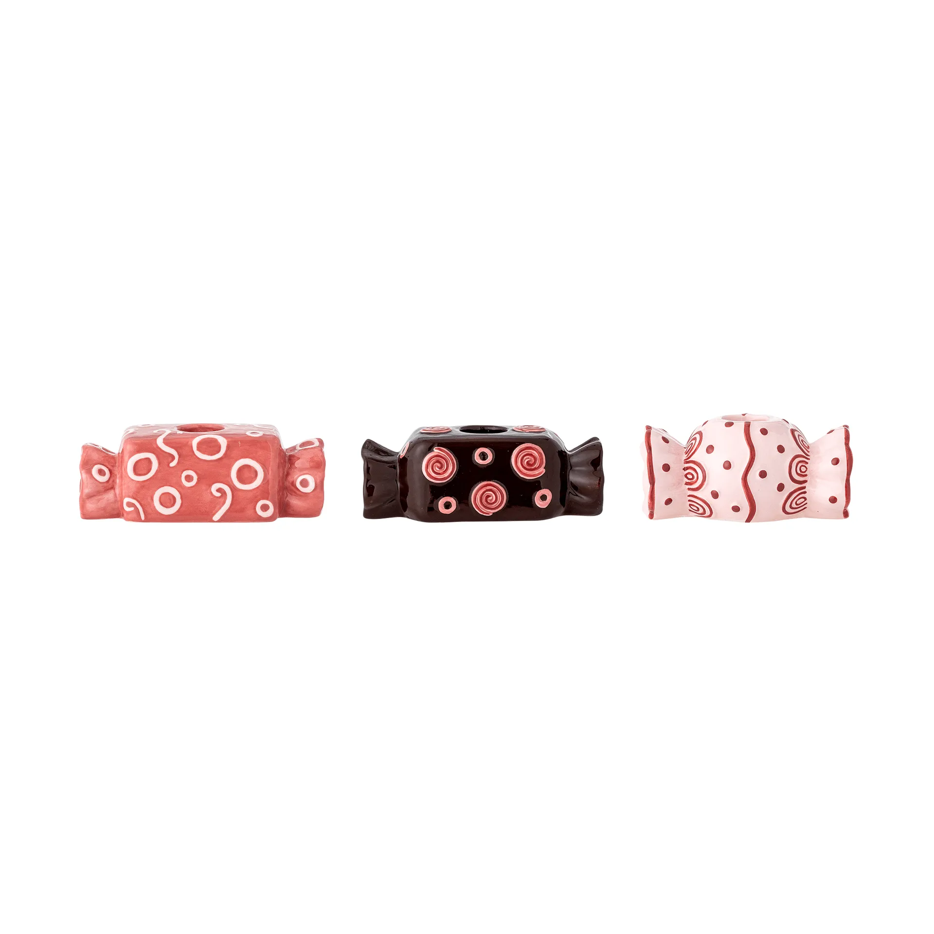 Maiano ljusstake, Rose, 3 delar, 12 cm Bloomingville
