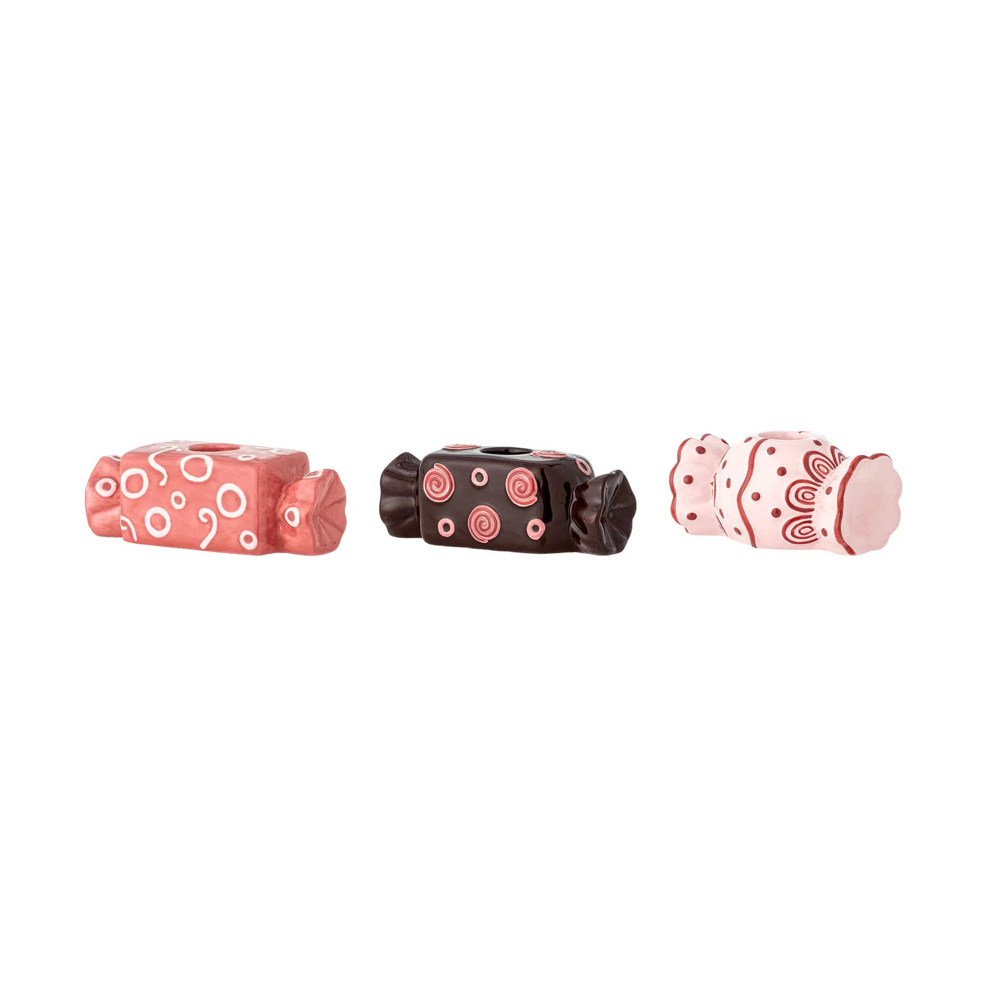 Maiano ljusstake, Rose, 3 delar, 12 cm Bloomingville