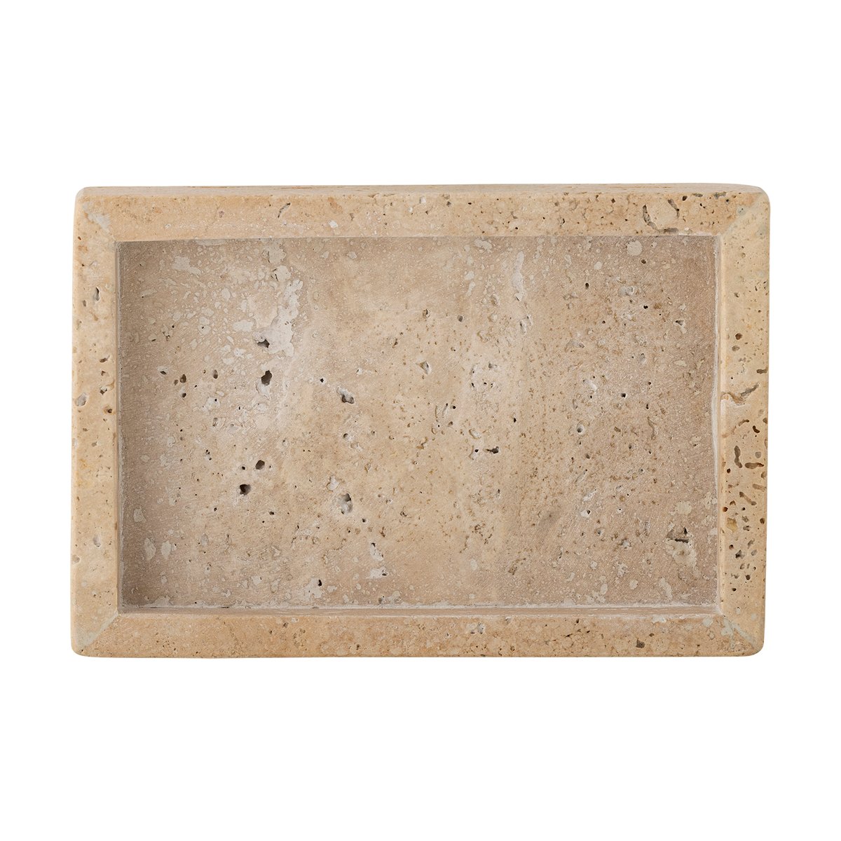 Bloomingville Majsa bricka 10x15 cm Travertin | Skandinavisk Design | Brickor | Vit