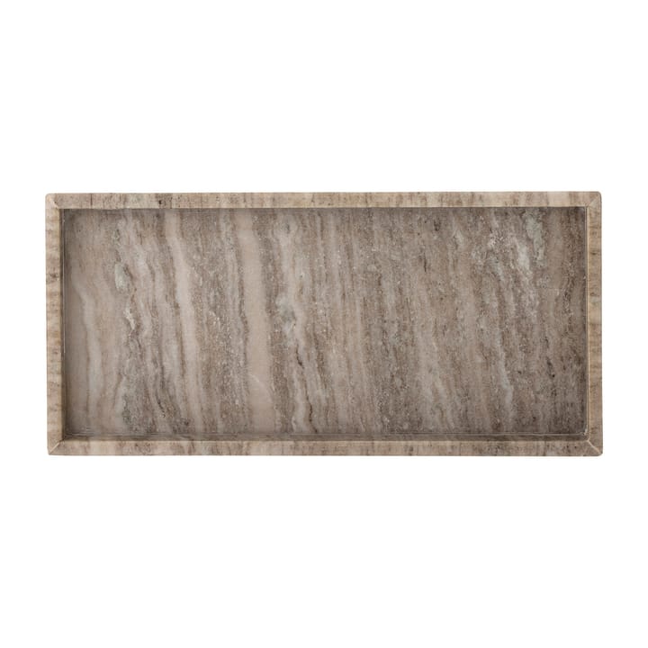 Majsa bricka marmor 18x38 cm - Brun - Bloomingville