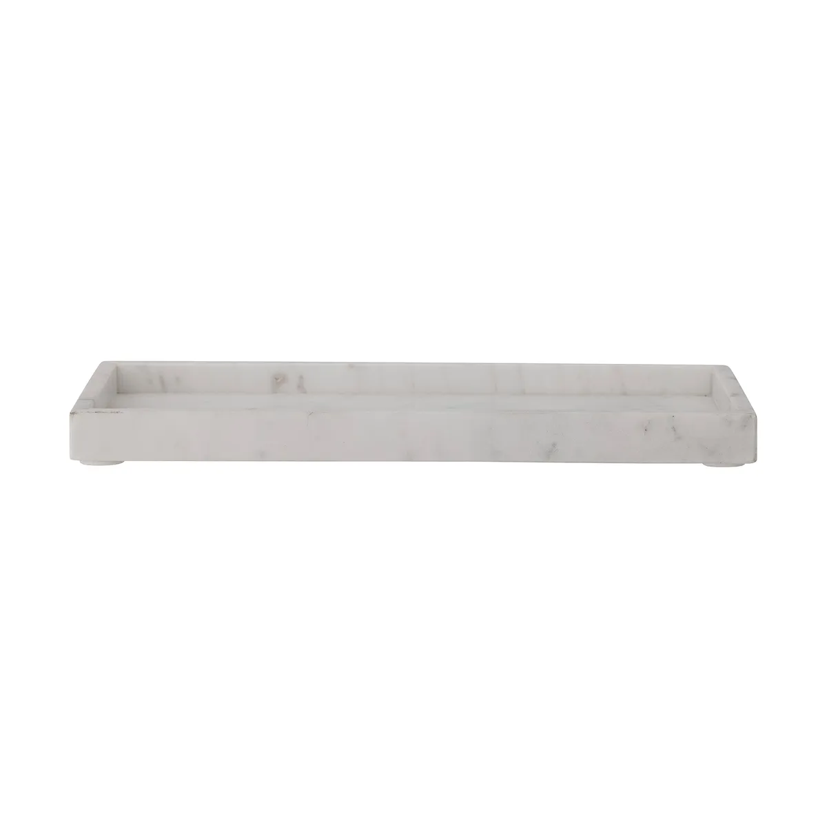 Bloomingville Majsa dekorationsbricka 18x38 cm White marble