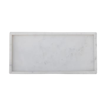 Majsa dekorationsbricka 18x38 cm - White marble - Bloomingville