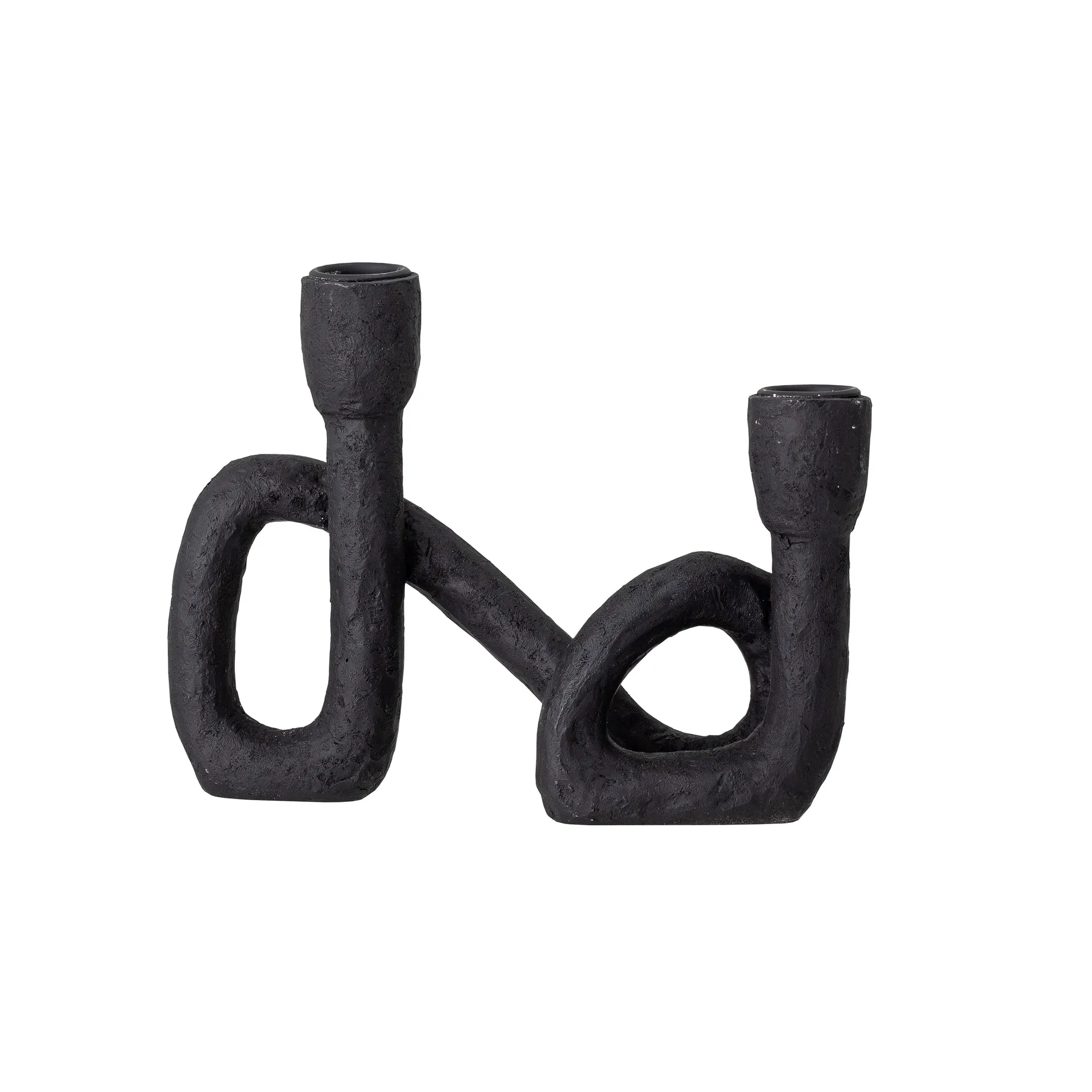 Mashel ljusstake 16,5 cm, Svart Bloomingville