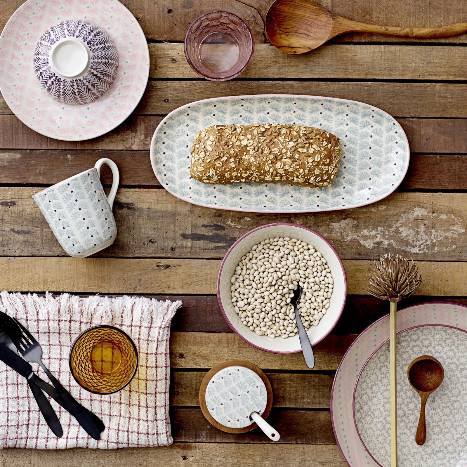 Maya tallrik 28 cm 3 delar Multi Bloomingville