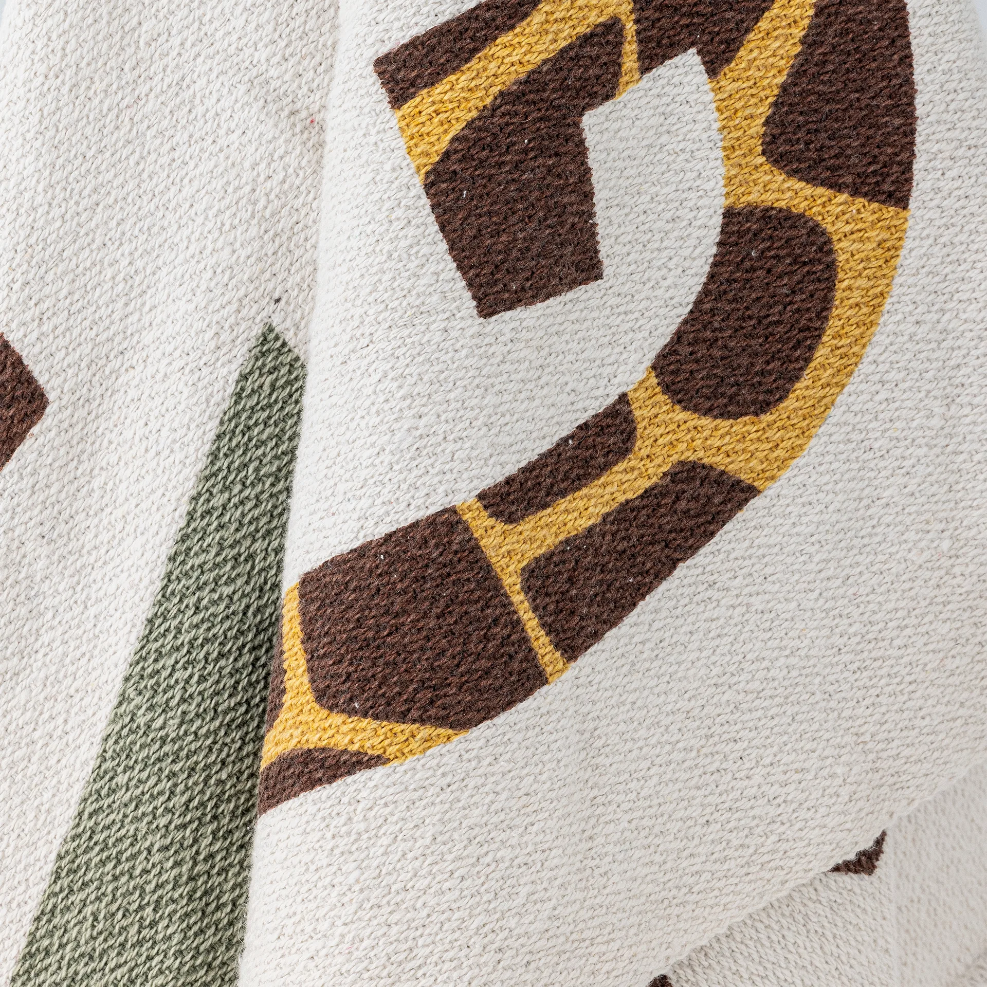 Memmo bomullspläd 160x130 cm, Natur Bloomingville