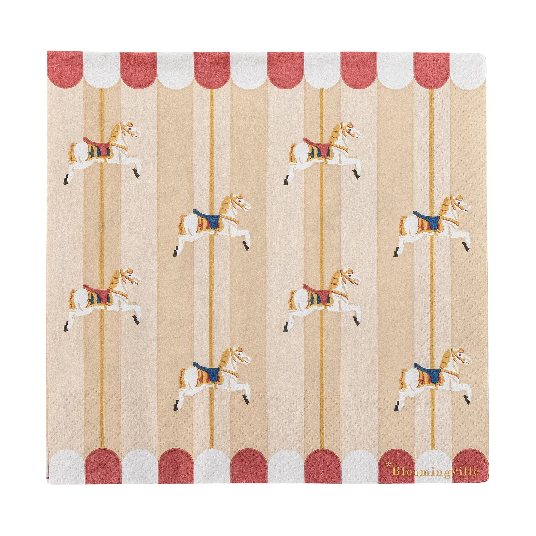 Merry-go-round servett 33x33 cm 20-pack, Natur Bloomingville