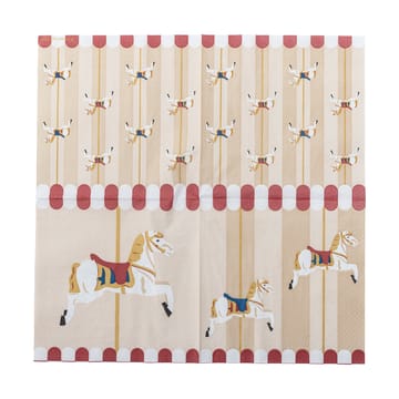 Merry-go-round servett 33x33 cm 20-pack - Natur - Bloomingville