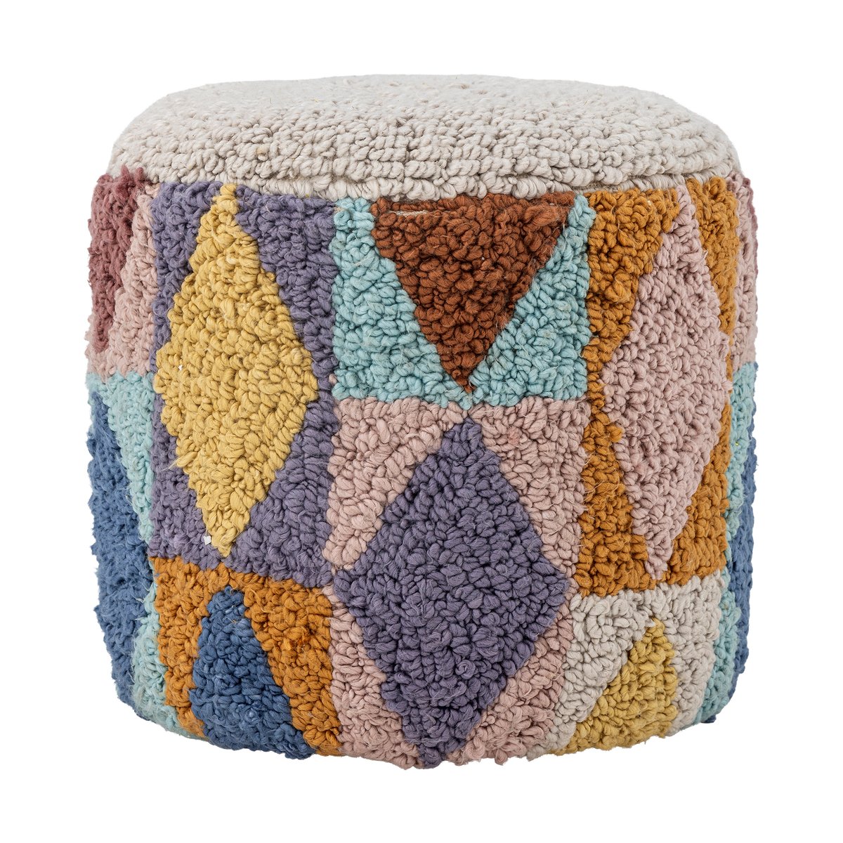 Bloomingville Miaki puff 30x30 cm Grå | Skandinavisk Design | Sittpuffar | Grå