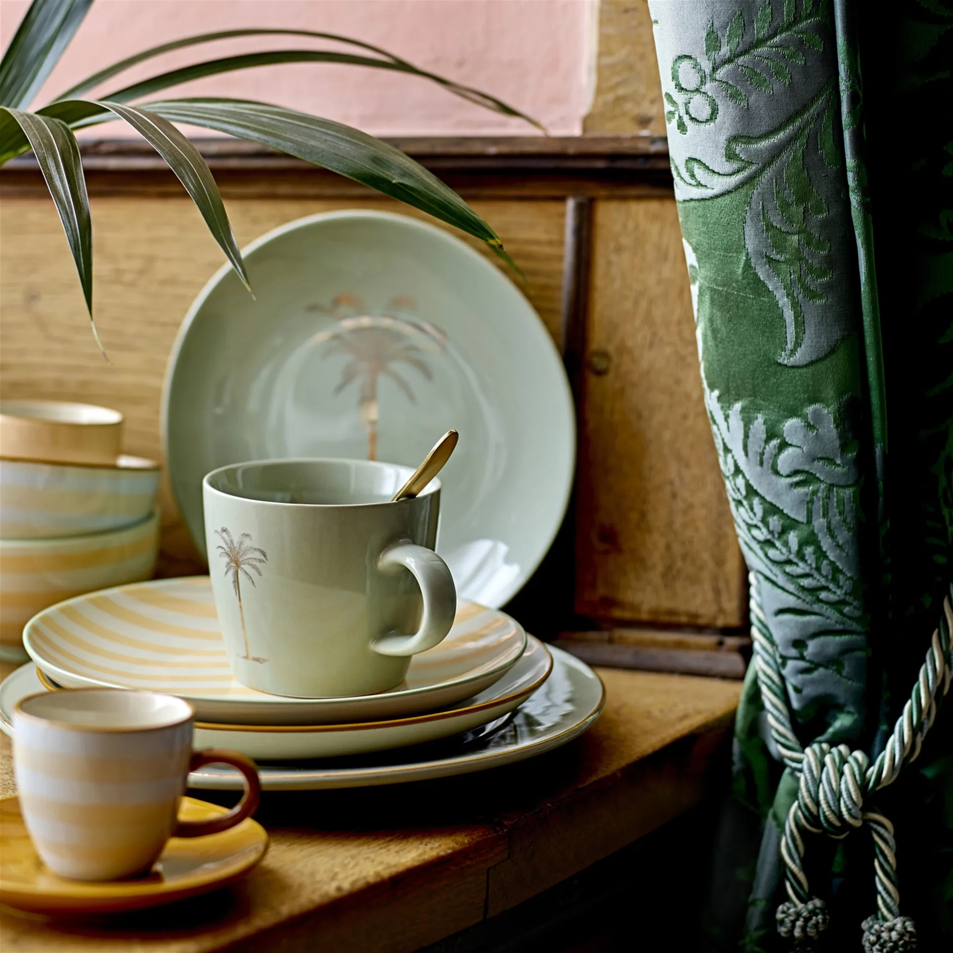 Miami kopp med fat 2 delar 6 cm Bloomingville