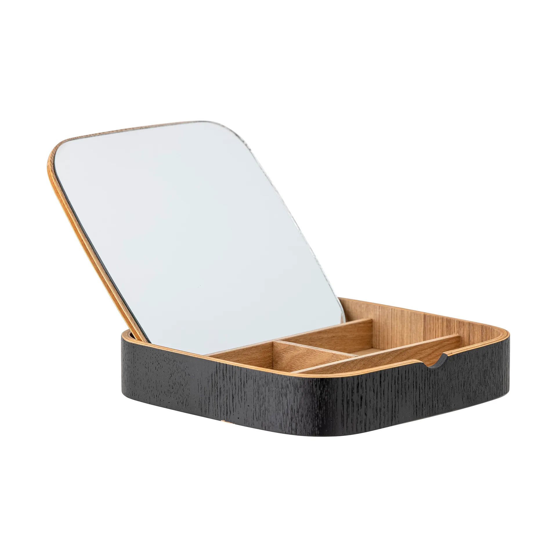 Mimmi bordsspegel 19x19 cm, Black-oak Bloomingville