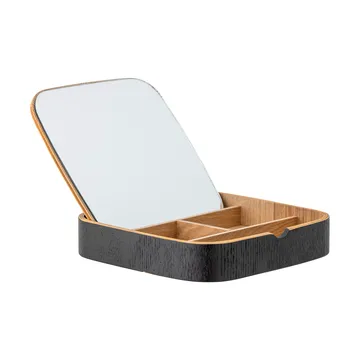 Mimmi bordsspegel 19x19 cm - Black-oak - Bloomingville