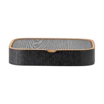 Mimmi bordsspegel 19x19 cm - Black-oak - Bloomingville