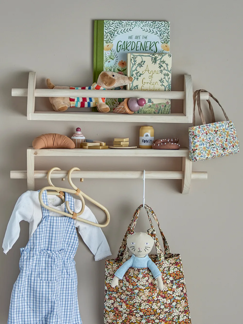 Mingus vägghylla 14x60 cm, Natur Bloomingville