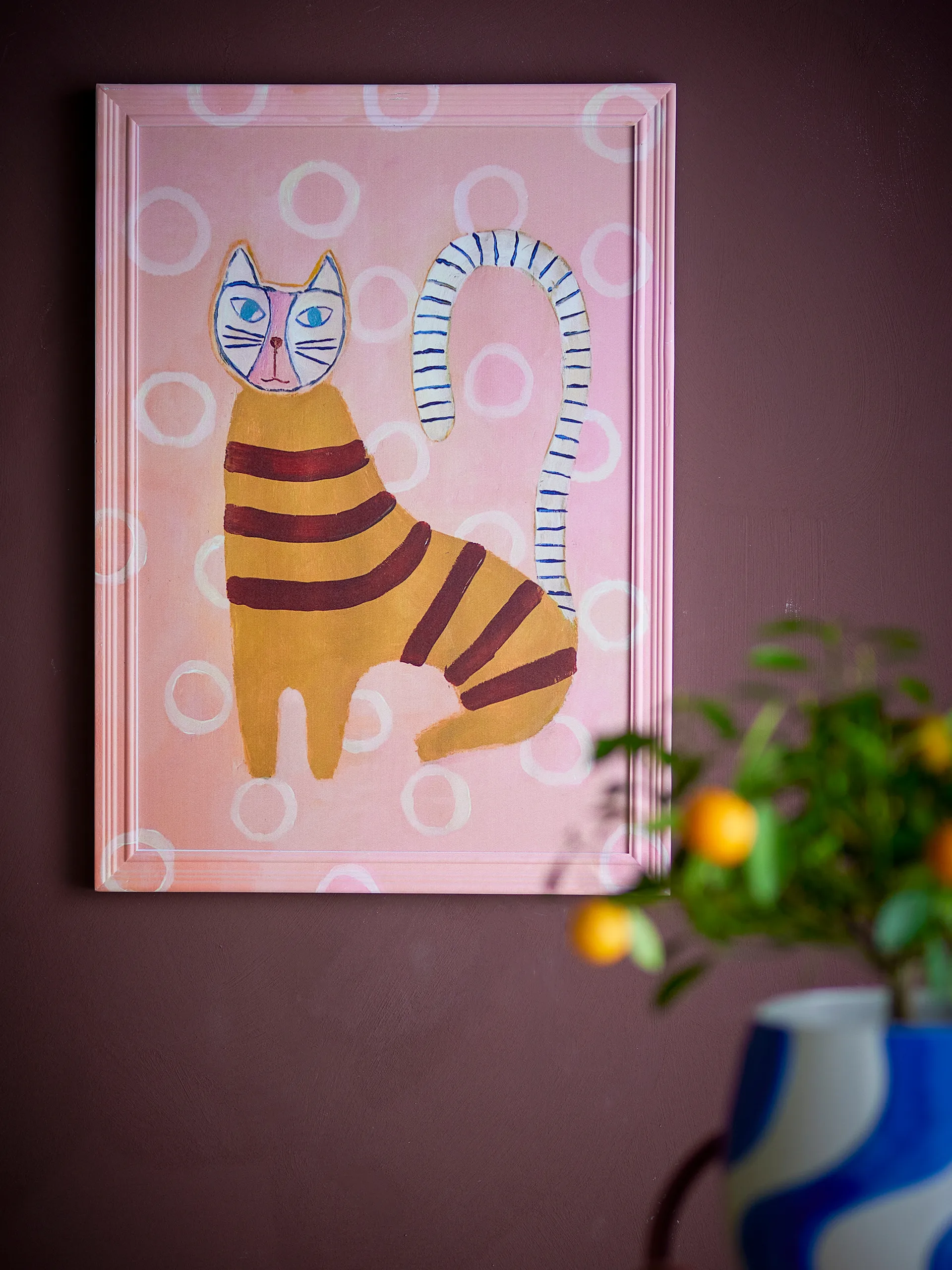 Missy illustration med ram 40x56 cm, Rose Bloomingville