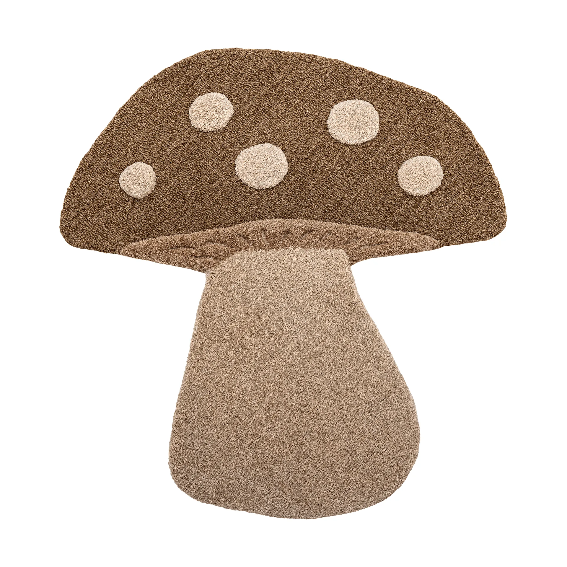 Mushroom matta, Brun, ull Bloomingville