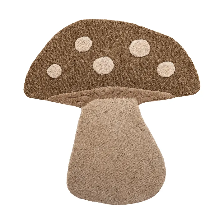 Mushroom matta - Brun, ull - Bloomingville
