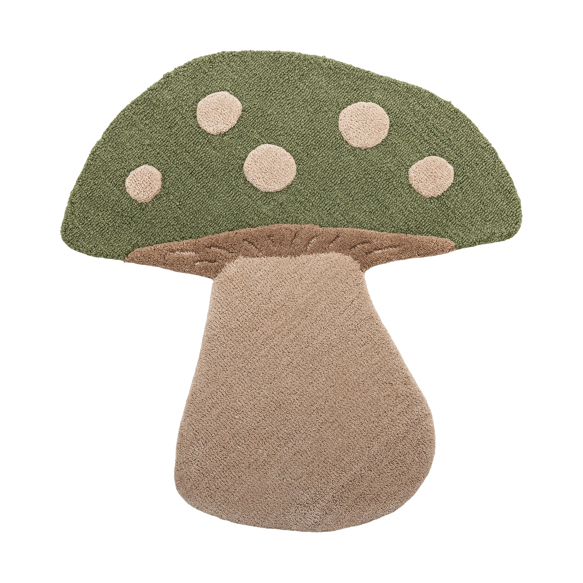 Mushroom matta, Grön, ull Bloomingville