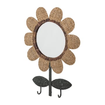 Nabiya spegel med krokar 56x74 cm - Natur - Bloomingville