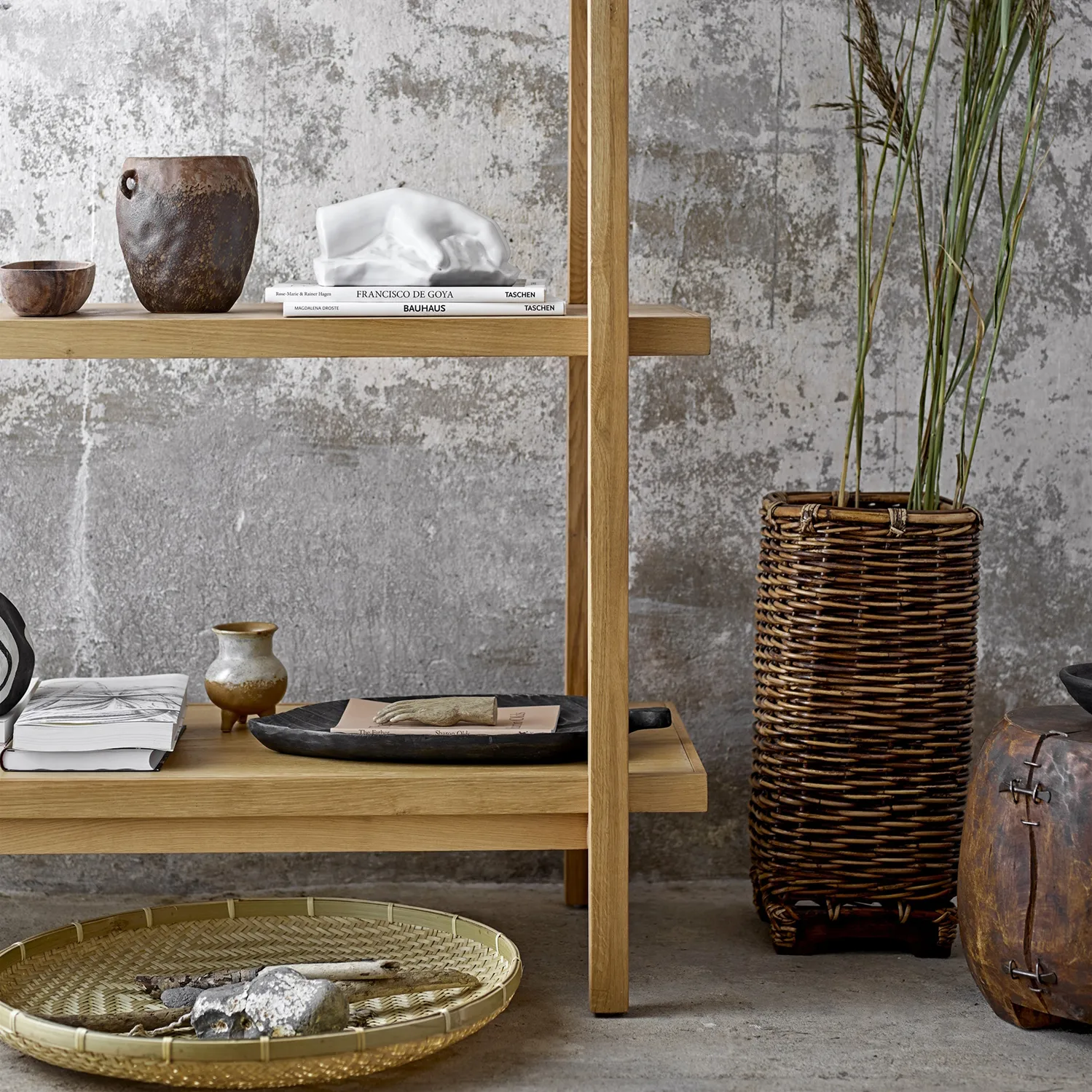 Nenne kruka med handtag Ø16 cm, Brun Bloomingville