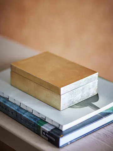Nenon skål med lock - Gold, 15,5x11 cm - Bloomingville