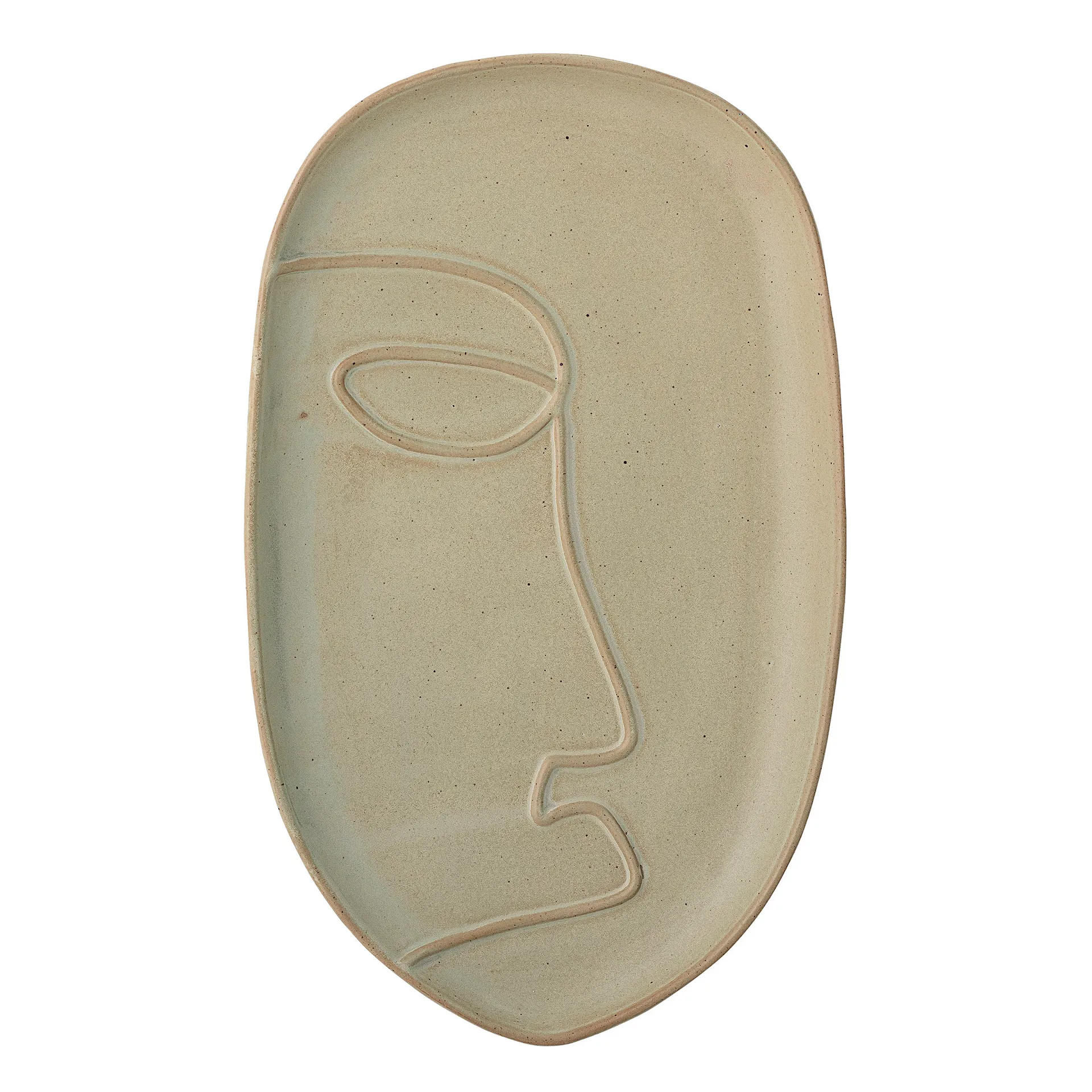 Ngan bricka 18,5x30 cm, Grön Bloomingville