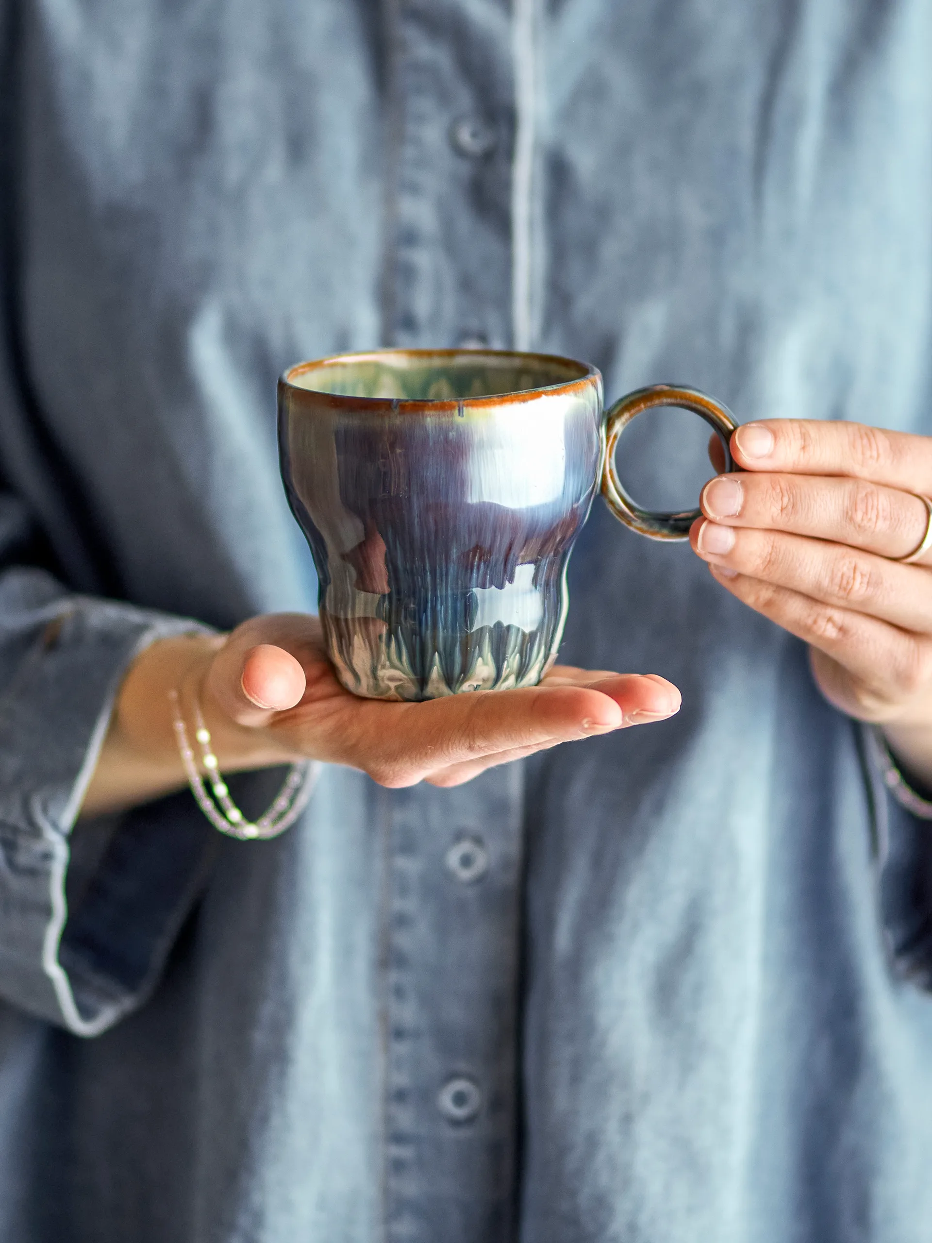 Nigel kopp 4-pack, Blå Bloomingville