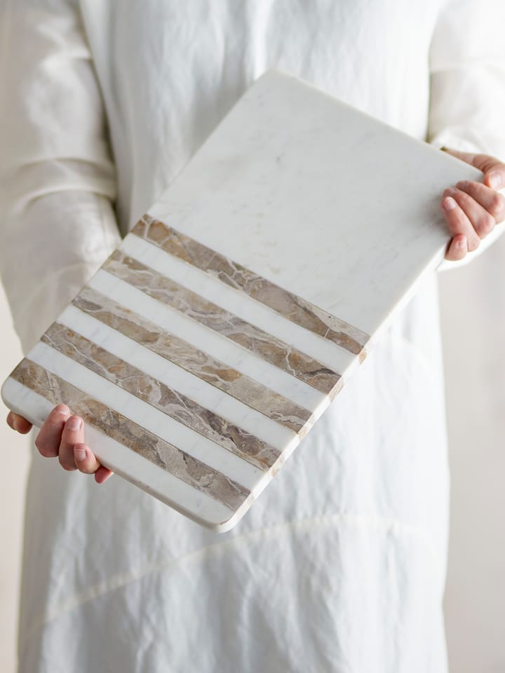 Novelle skärbräda marmor 38x22,5 cm, Vit Bloomingville