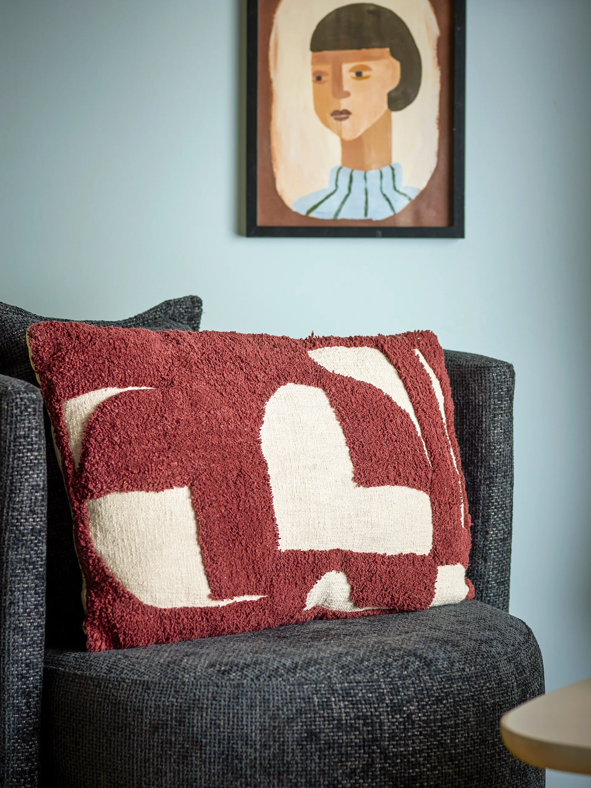 Olica kudde 60x40 cm, Röd Bloomingville