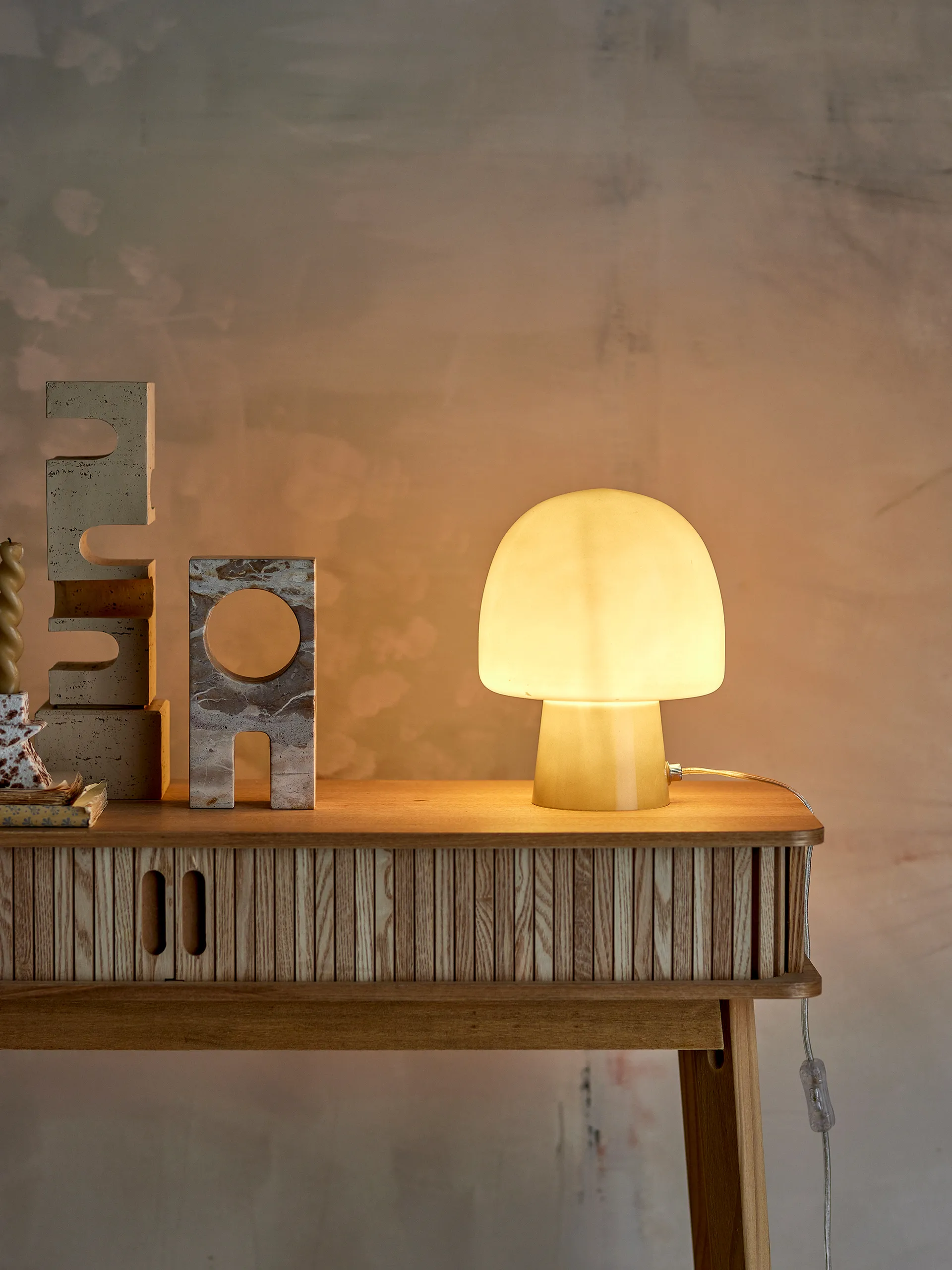 Paddy bordslampa Ø20x26,5 cm, Grön Bloomingville