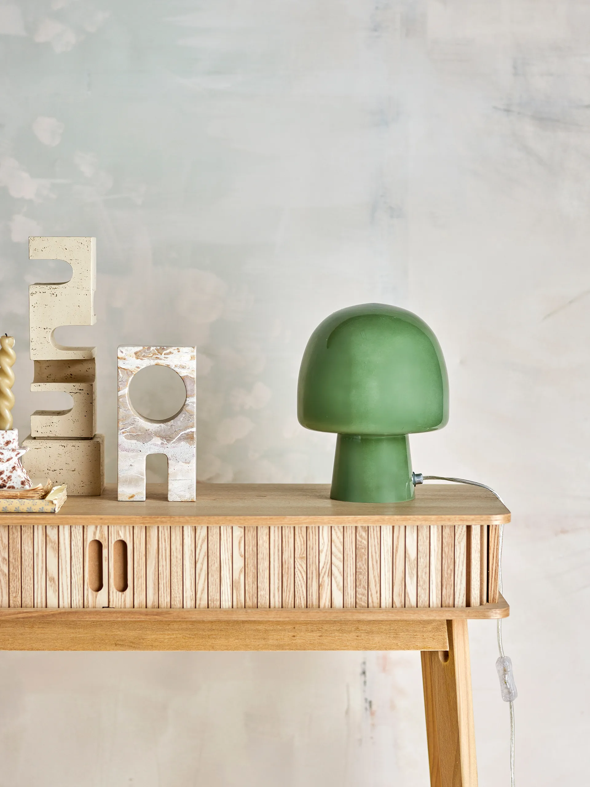 Paddy bordslampa Ø20x26,5 cm, Grön Bloomingville