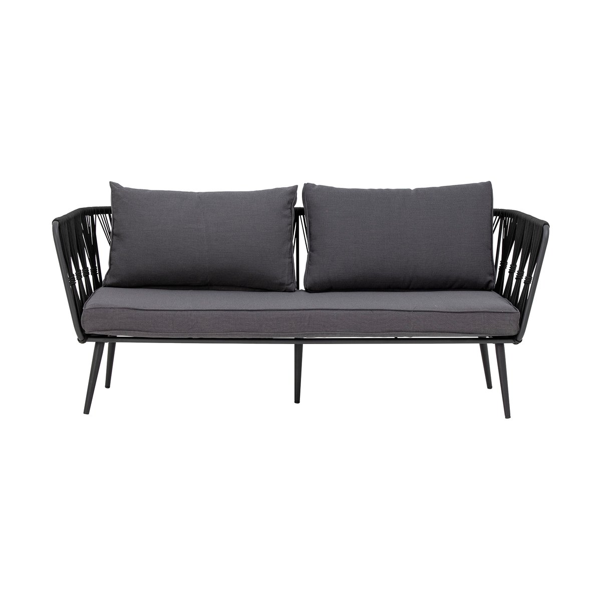 Bloomingville Pavone soffa 2,5-sits Black | Skandinavisk Design | Trädgårdssoffor | Svart