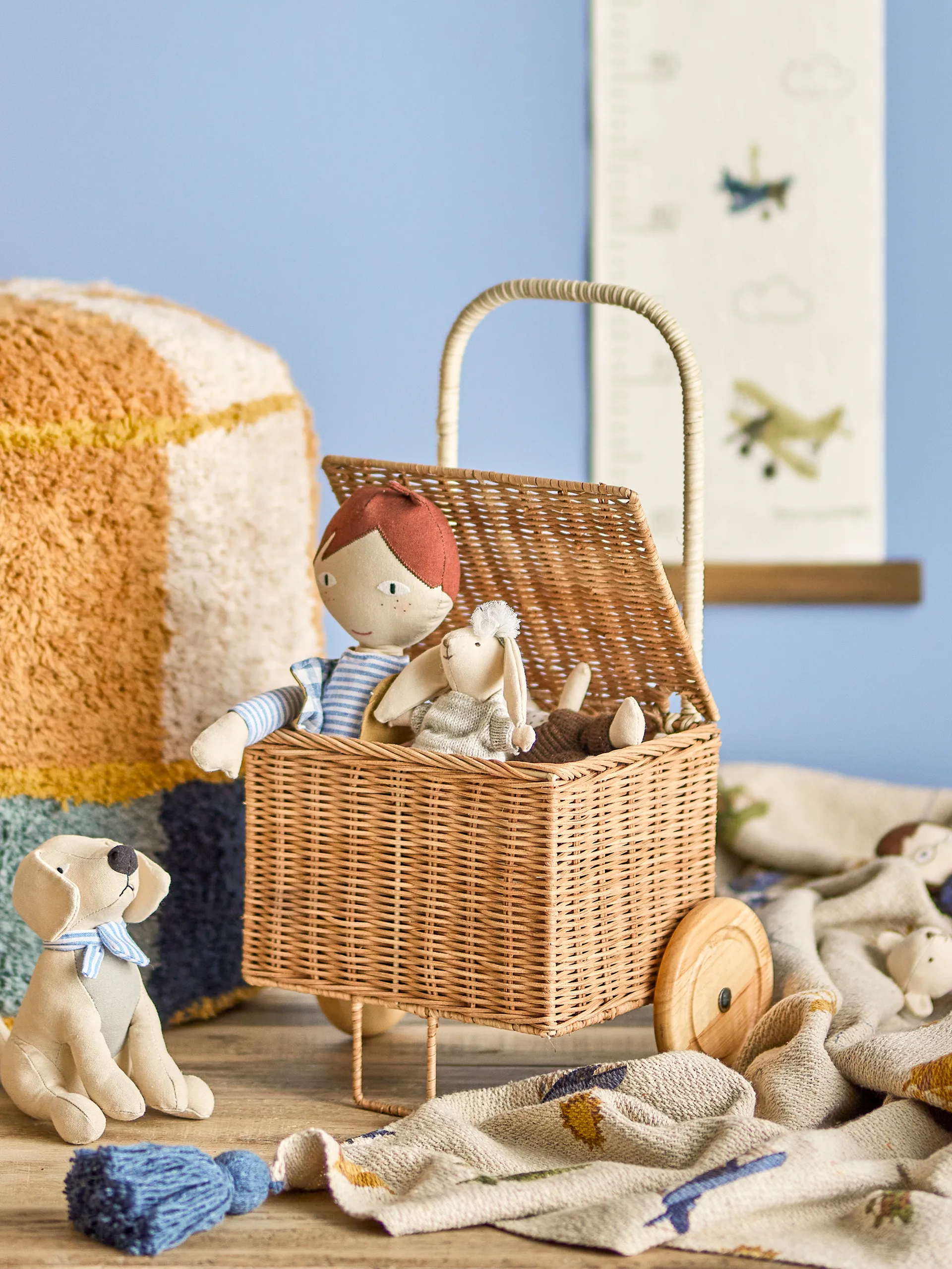 Penny trolley shoppingvagn, Brun Bloomingville