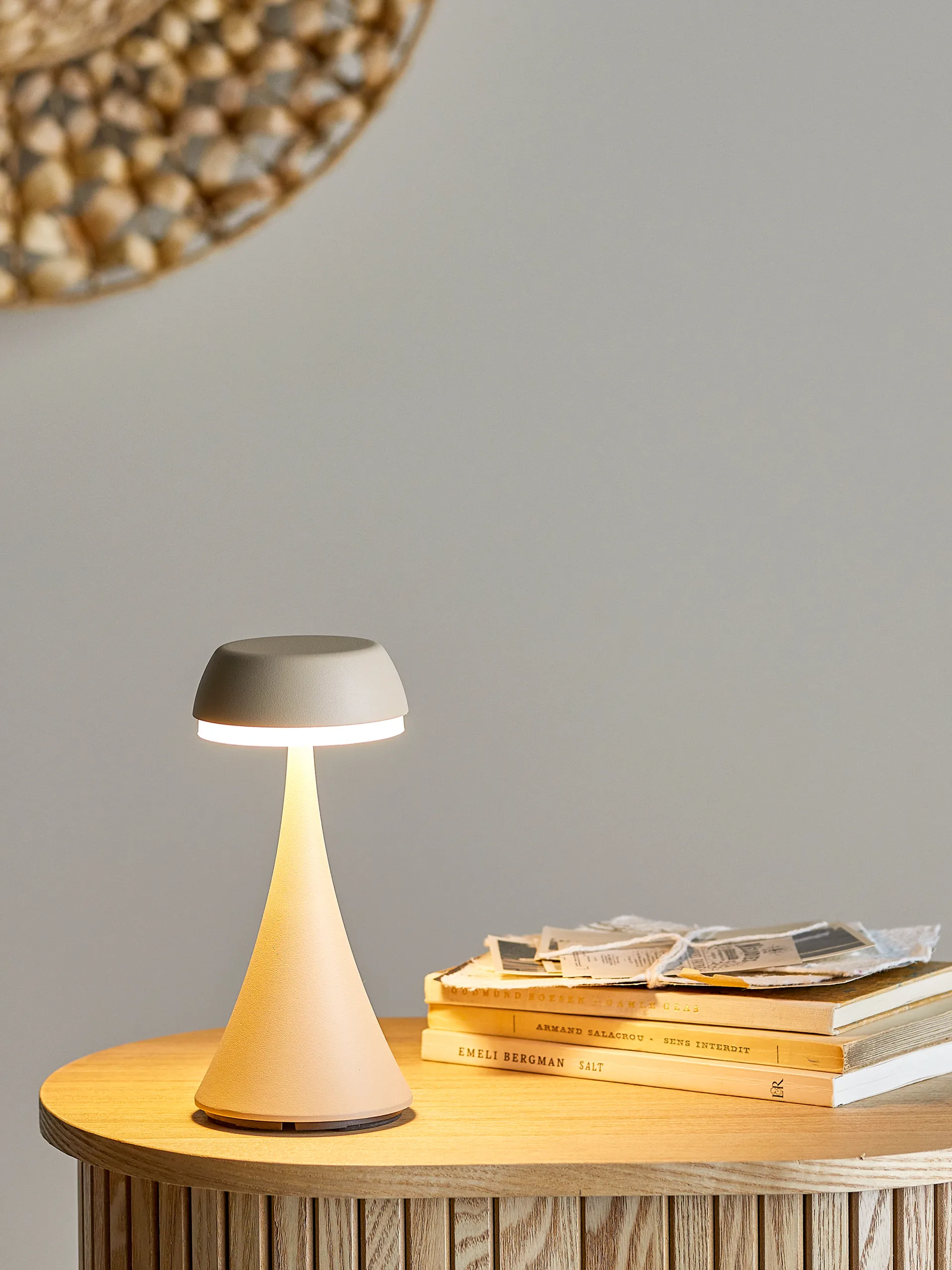 Pepple portabel bordslampa, Natur Bloomingville