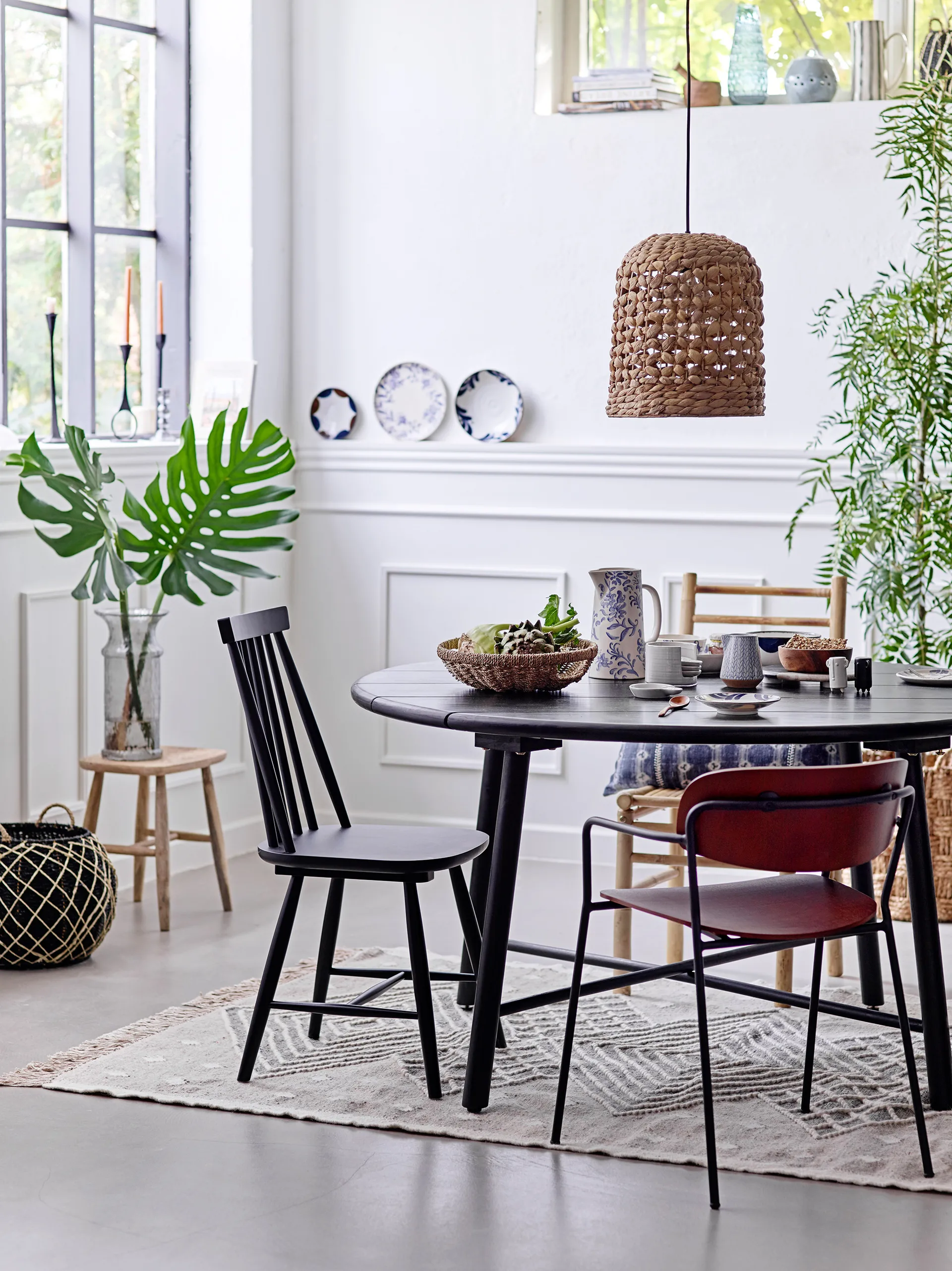 Petunia tallrik Ø24 cm, Blå Bloomingville