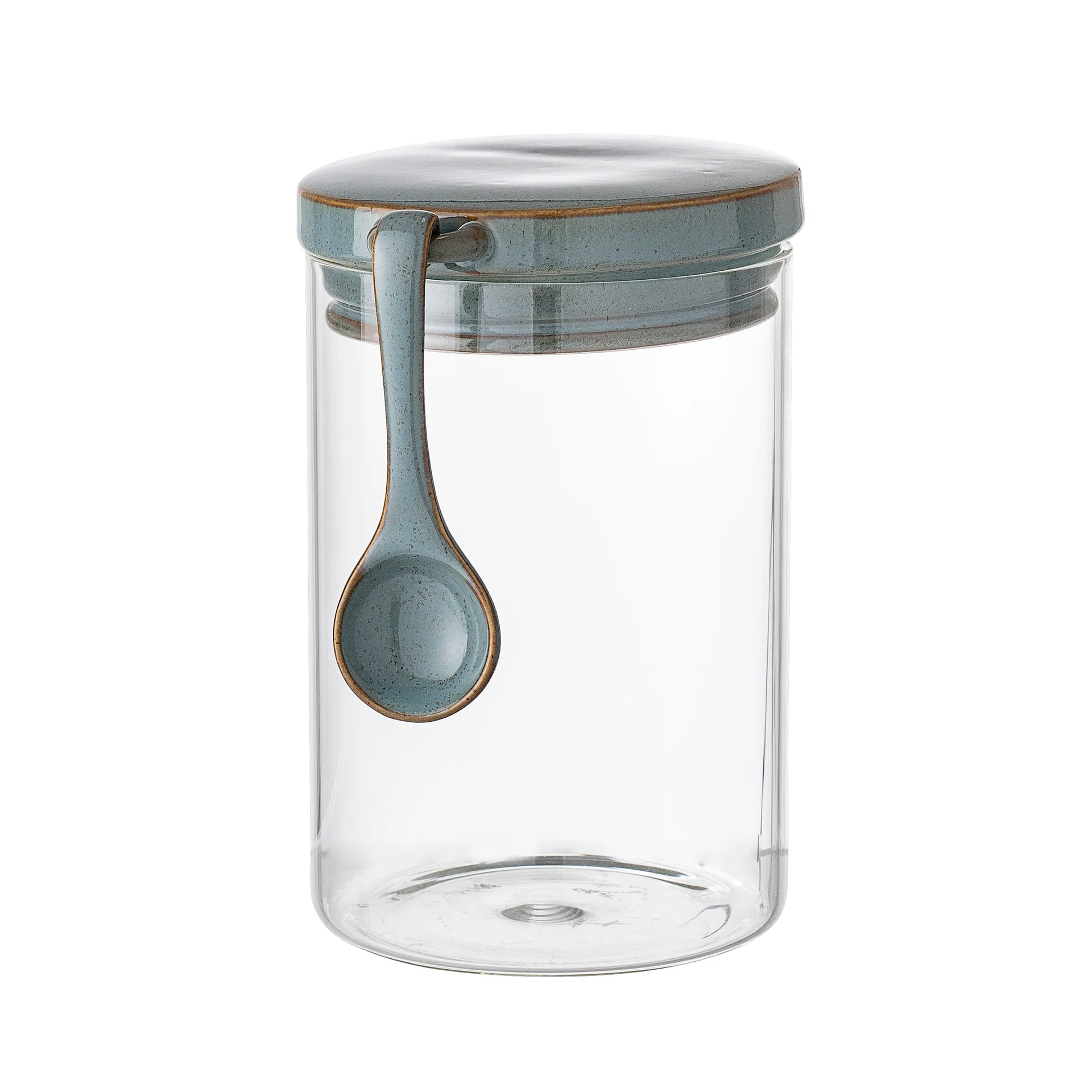 Pixie glasburk med lock och sked, 17 cm Bloomingville