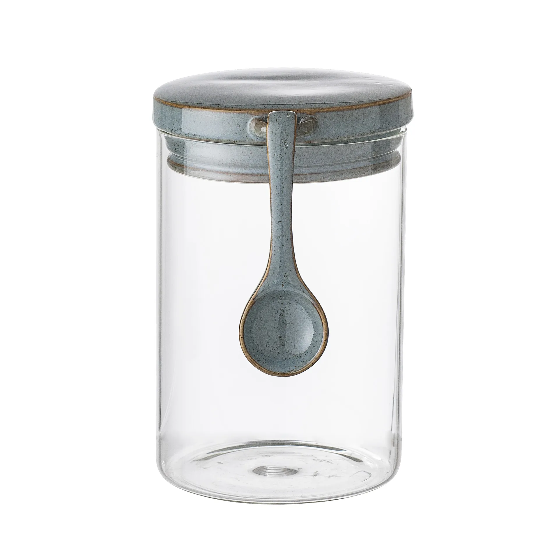 Pixie glasburk med lock och sked, 17 cm Bloomingville