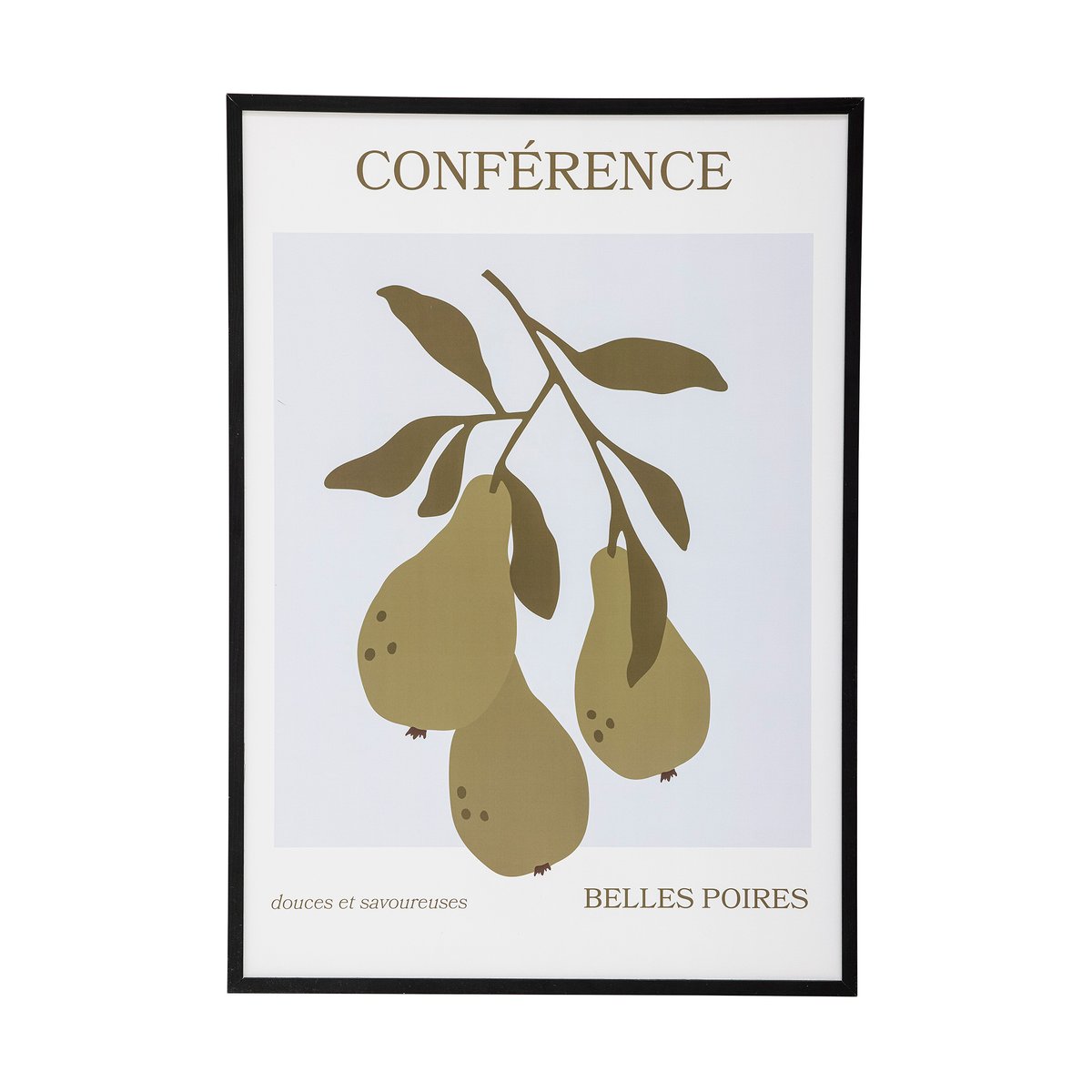 Bloomingville Poire poster med ram 52x72 cm Poire-black pine